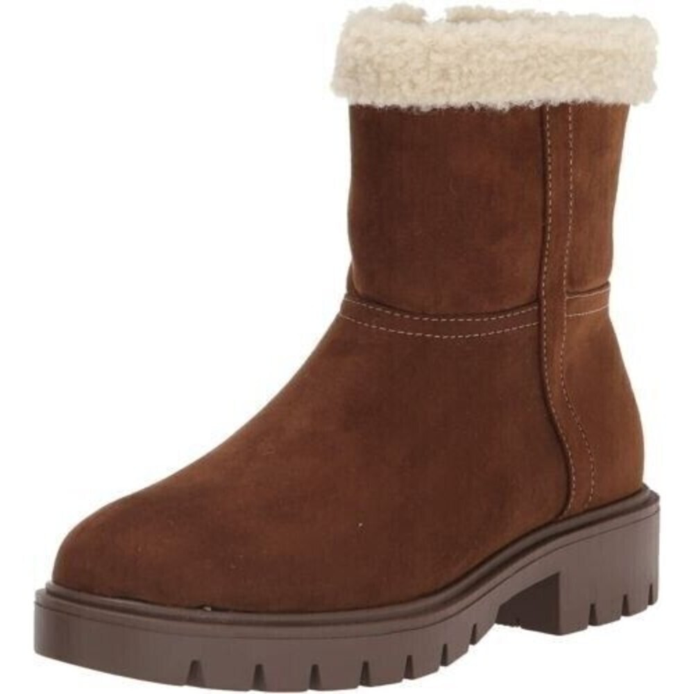 Esprit Women Brown Faux Suede Adrianna Lug Sole Boots 7